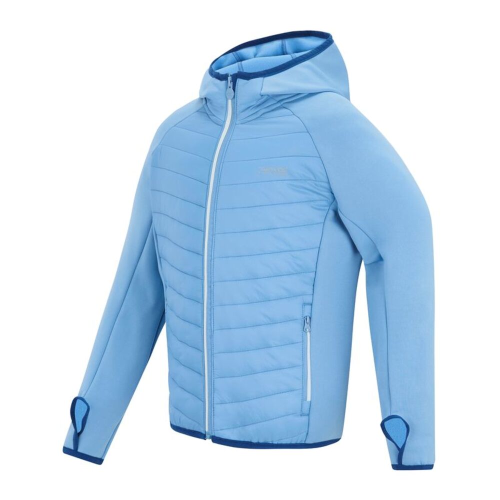Regatta Childrens/Kids Andreson Hybrid Jacket / Washed Denim - Picture 3 of 6